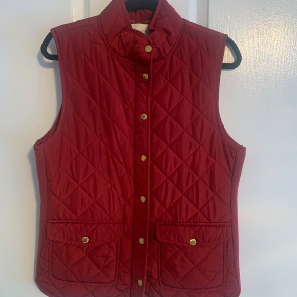NWOT ADRIENNE VITTADINI RUST Riding Vest Sz. L - Picture 2 of 10
